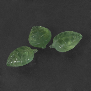Pedras preciosas de Prehnite Verde natural de  ct, Forma extravagante, Translúcido