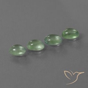 Pedras preciosas de Prehnite Amarelo Claro Verde natural de 4.14 ct, oval, Transparente