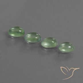 Pedras preciosas de Prehnite Amarelo Claro Verde natural de 4.14 ct, oval, Transparente