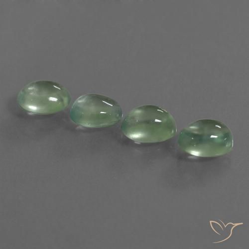 5.83ctw Natural Verde Pêra Claro Prehnite, oval, Transparente