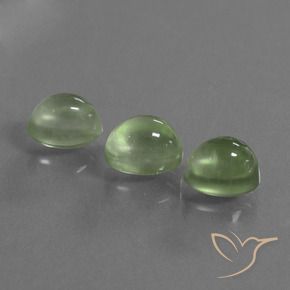 Pedras preciosas de Prehnite Amarelo verde natural de 4.94 ct, oval, Transparente