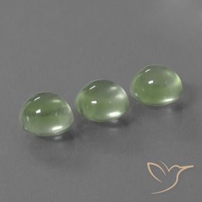 Pedras preciosas de Prehnite Amarelo verde natural de 5.89 ct, Redondo, Transparente
