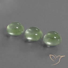 Pedras preciosas de Prehnite Amarelo verde natural de 5.89 ct, Redondo, Transparente