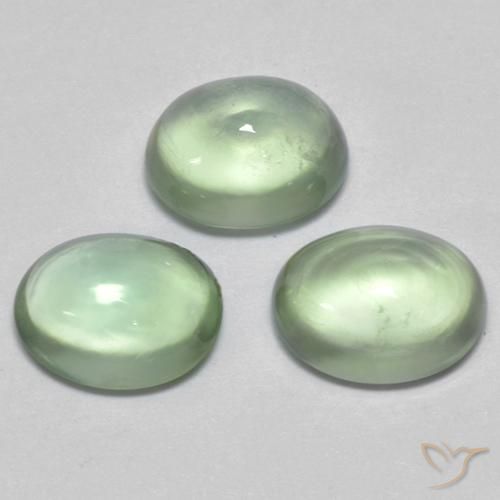 2.60ctw Natural Verde Pêra Claro Prehnite, oval, Transparente