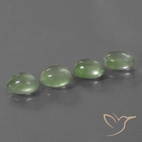 Pedras preciosas de Prehnite Amarelo verde natural de 8.34 ct, oval, Transparente