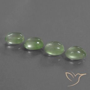Pedras preciosas de Prehnite Amarelo verde natural de 8.34 ct, oval, Transparente