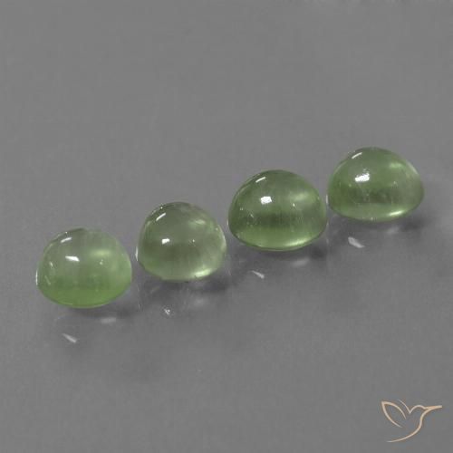 8.35ctw Natural verde pêra Prehnite, oval, Transparente