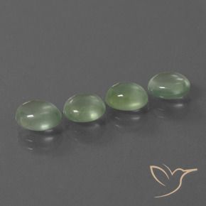 Pedras preciosas de Prehnite Verde Pêra Claro natural de 5.54 ct, oval, Transparente