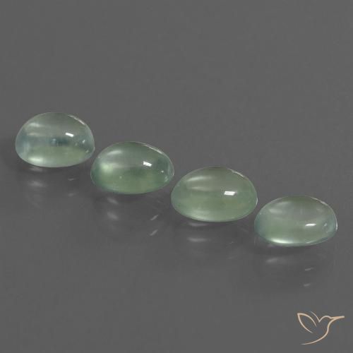 5.00ctw Natural Amarelo Claro Verde Prehnite, oval, Transparente