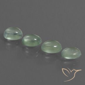 Pedras preciosas de Prehnite Amarelo Claro Verde natural de 5.00 ct, oval, Transparente