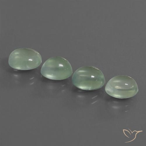 8.87ctw Natural Verde Pêra Claro Prehnite, oval, Transparente