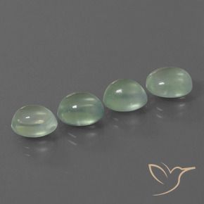 Pedras preciosas de Prehnite Verde Pêra Claro natural de 8.87 ct, oval, Transparente