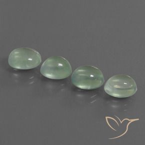 Pedras preciosas de Prehnite Verde Pêra Claro natural de 8.87 ct, oval, Transparente