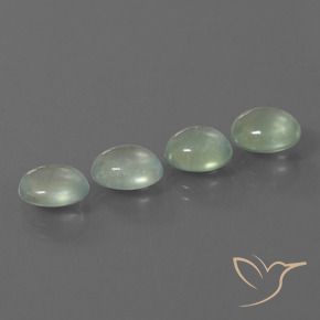 Pedras preciosas de Prehnite Amarelo Claro Verde natural de 6.41 ct, oval, Transparente
