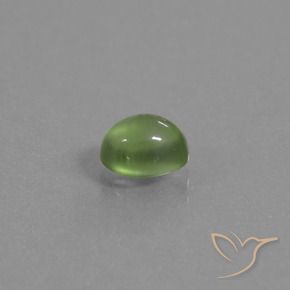 Prehnite Verde amarelado Natural 1.16ct, oval, Transparente