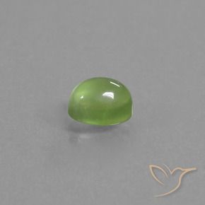 Prehnite Verde amarelado Natural 1.36ct, oval, Transparente