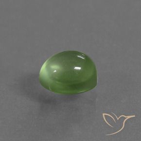 Prehnite Verde amarelado Natural 1.20ct, oval, Transparente