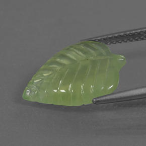 Prehnite Verde Natural 5.27ct, Forma extravagante, Transparente