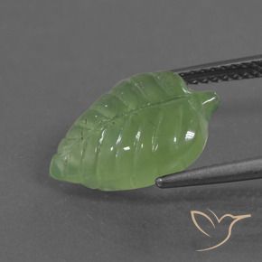Prehnite Verde médio Natural 5.77ct, Chique, Transparente