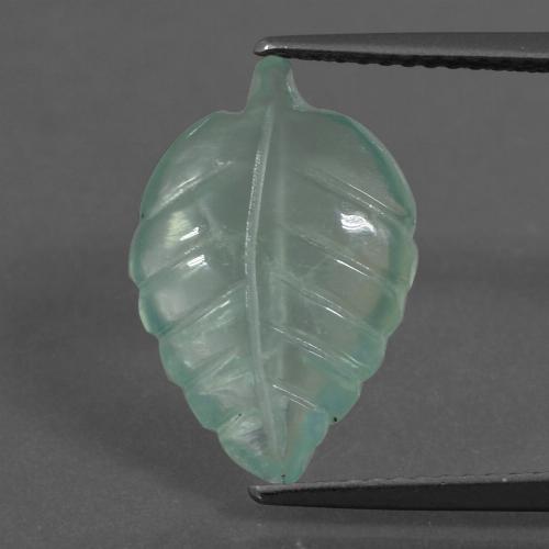 Prehnite Luz verde Natural 5.02ct, Forma extravagante, Transparente