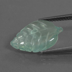 Prehnite Luz verde Natural 5.02ct, Forma extravagante, Transparente