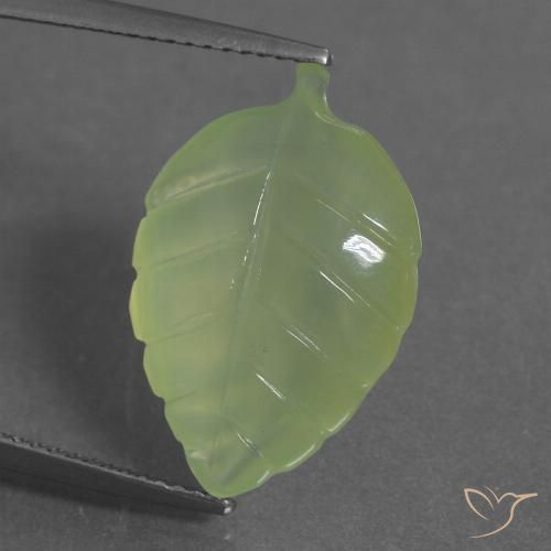 9.71ct Natural Verde limão Prehnite, Chique, Transparente