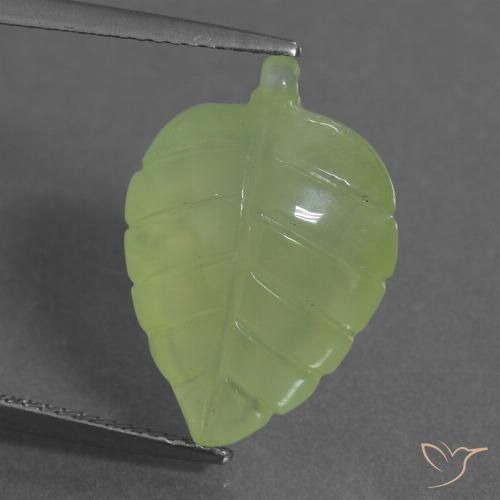 11.78ct Natural Verde limão Prehnite, Chique, Transparente