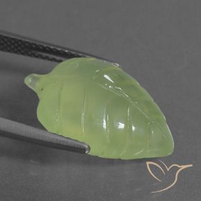 Prehnite Verde limão Natural 11.78ct, Chique, Transparente