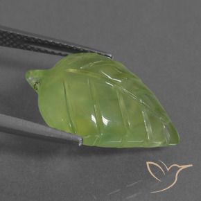 Prehnite Verde amarelado Natural 10.33ct, Chique, Transparente