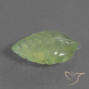 Prehnite Verde amarelado Natural 7.52ct, Chique, Transparente