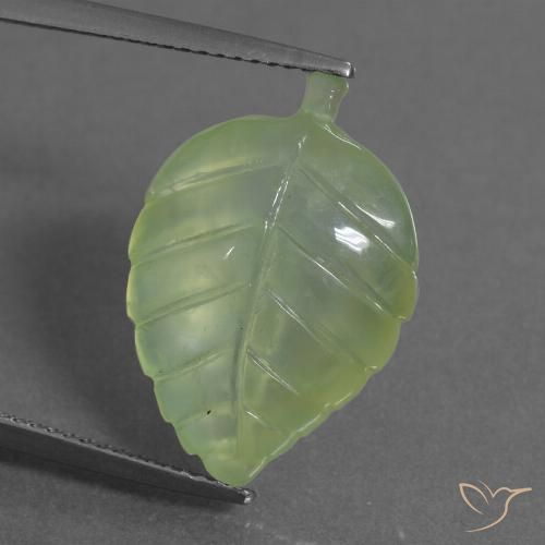 10.77ct Natural Verde limão Prehnite, Chique, Transparente
