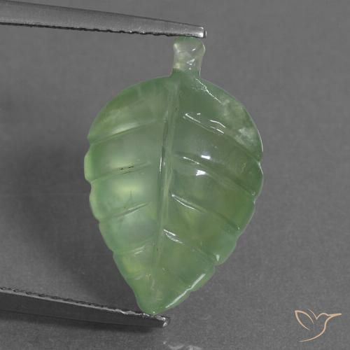 8.35ct Natural Verde médio Prehnite, Chique, Transparente