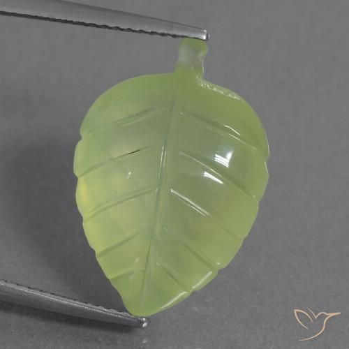 11.59ct Natural Amarelo verde Prehnite, Chique, Transparente
