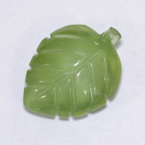 Prehnita verde natural 6,66ct, forma extravagante, transparente