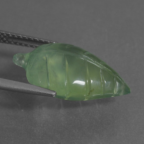 Prehnite Verde Natural 8.78ct, Forma extravagante, Transparente