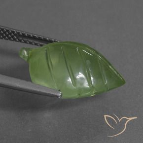 Prehnite verde quente Natural 8.63ct, Chique, Transparente