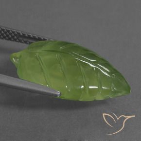 Prehnite verde quente Natural 10.07ct, Chique, Transparente