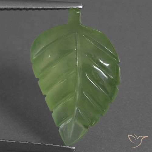 8.22ct Natural verde quente Prehnite, Chique, Transparente