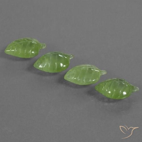 18.63ctw Natural verde quente Prehnite, Chique, Transparente