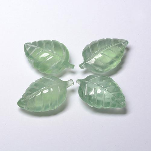 Pedras preciosas de Prehnite Hortelã clara natural de 22.80 ct, Forma extravagante, Transparente