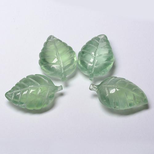 Pedras preciosas de Prehnite Hortelã clara natural de 22.80 ct, Forma extravagante, Transparente