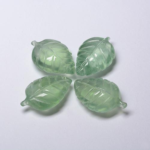 Pedras preciosas de Prehnite Hortelã clara natural de 22.80 ct, Forma extravagante, Transparente