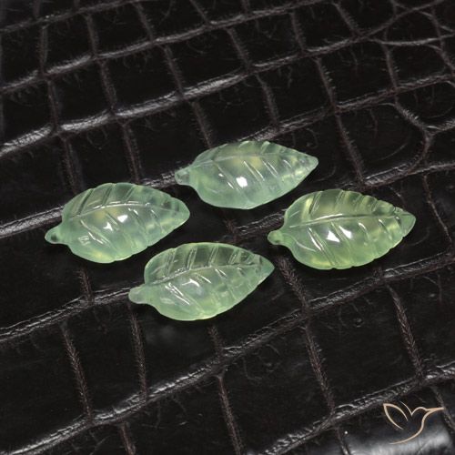 18.62ctw Natural Verde Terroso Pálido Prehnite, Chique, Transparente