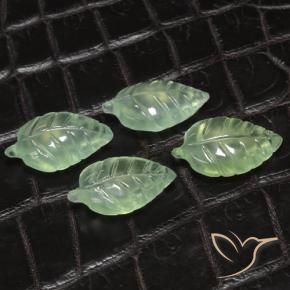 Pedras preciosas de Prehnite Verde Terroso Pálido natural de 18.62 ct, Chique, Transparente