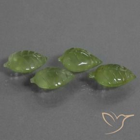 Pedras preciosas de Prehnite Verde médio natural de 26.02 ct, Chique, Transparente
