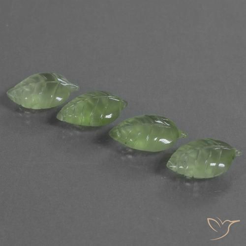 24.53ctw Natural Amarelo verde Prehnite, Chique, Transparente