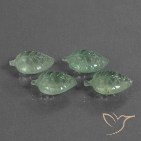 Pedras preciosas de Prehnite Verde Menta Claro natural de 20.20 ct, Chique, Transparente
