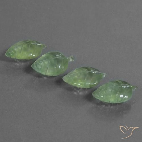 23.84ctw Natural Luz verde Prehnite, Chique, Transparente