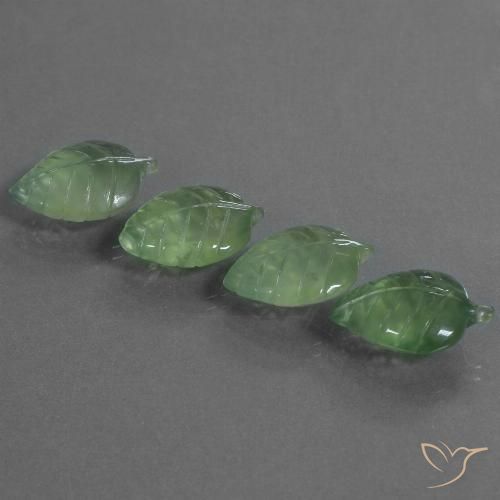 34.58ctw Natural Verde Terroso Prehnite, Chique, Transparente