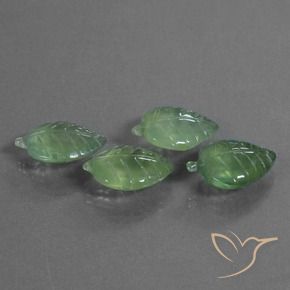 Pedras preciosas de Prehnite Verde Terroso natural de 34.58 ct, Chique, Transparente